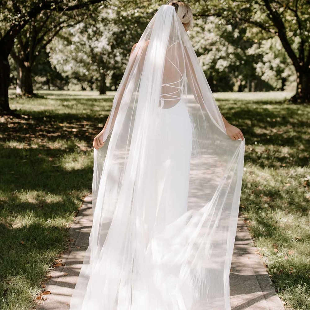 Designer Ivory Cathedral Wedding Veil